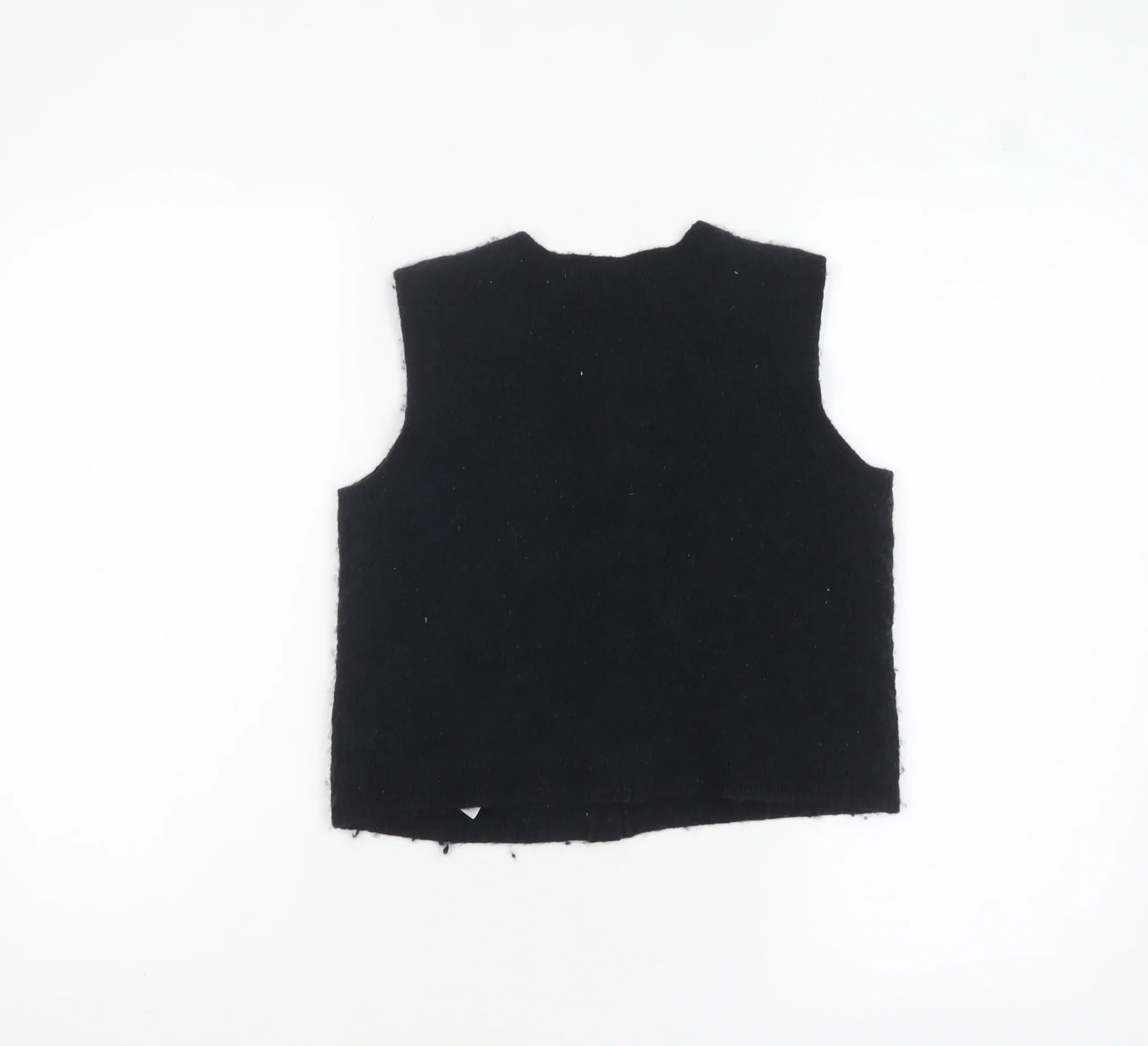 Part Two Women's Black Wool Blend Button Vest S - Image 3