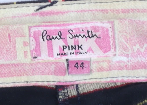 Paul Smith Women’s Multicoloured Striped Cotton Trousers Size 12 - Image 4