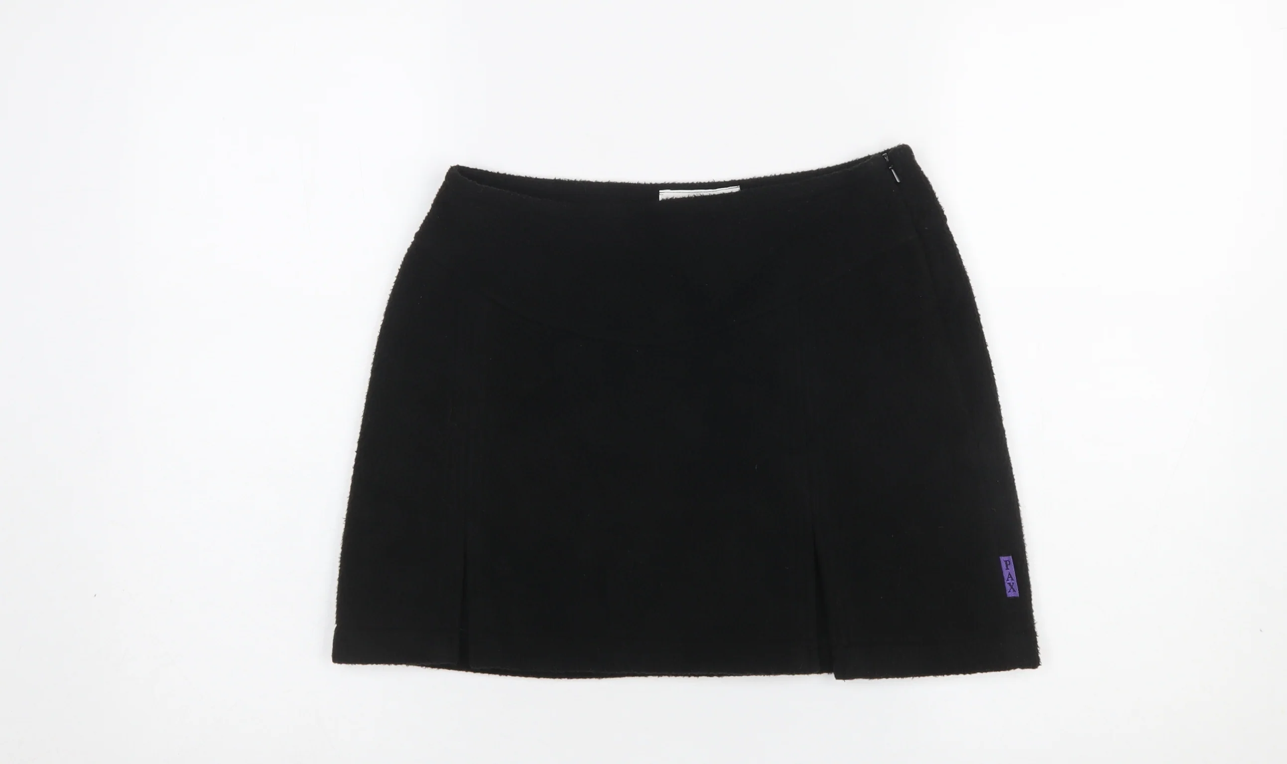 PAX Womens Black Fleece Short Straight Skirt Size M