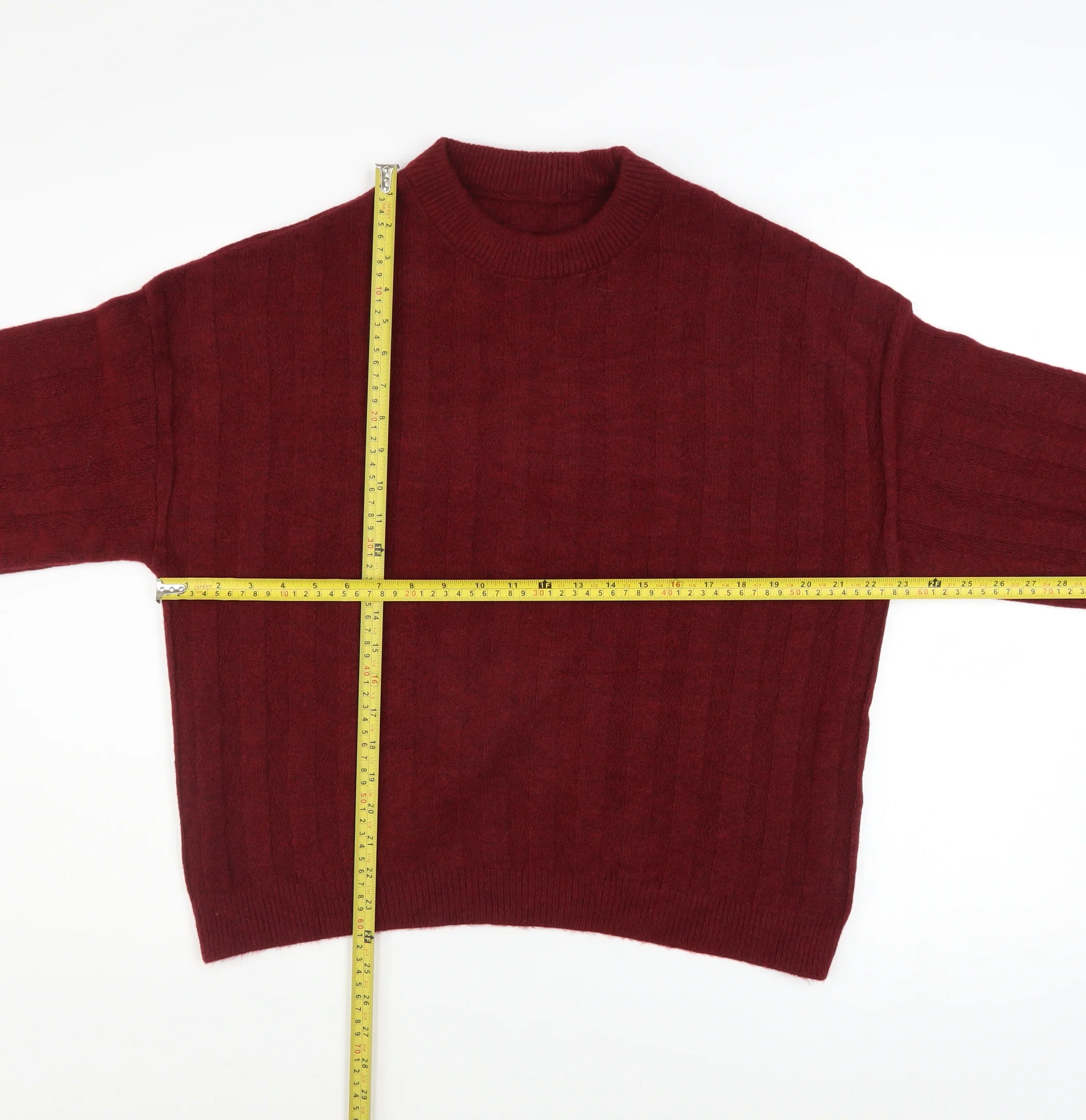 Peacocks Women's Red Crew Neck Long Sleeve Knit Jumper Size L - Image 2