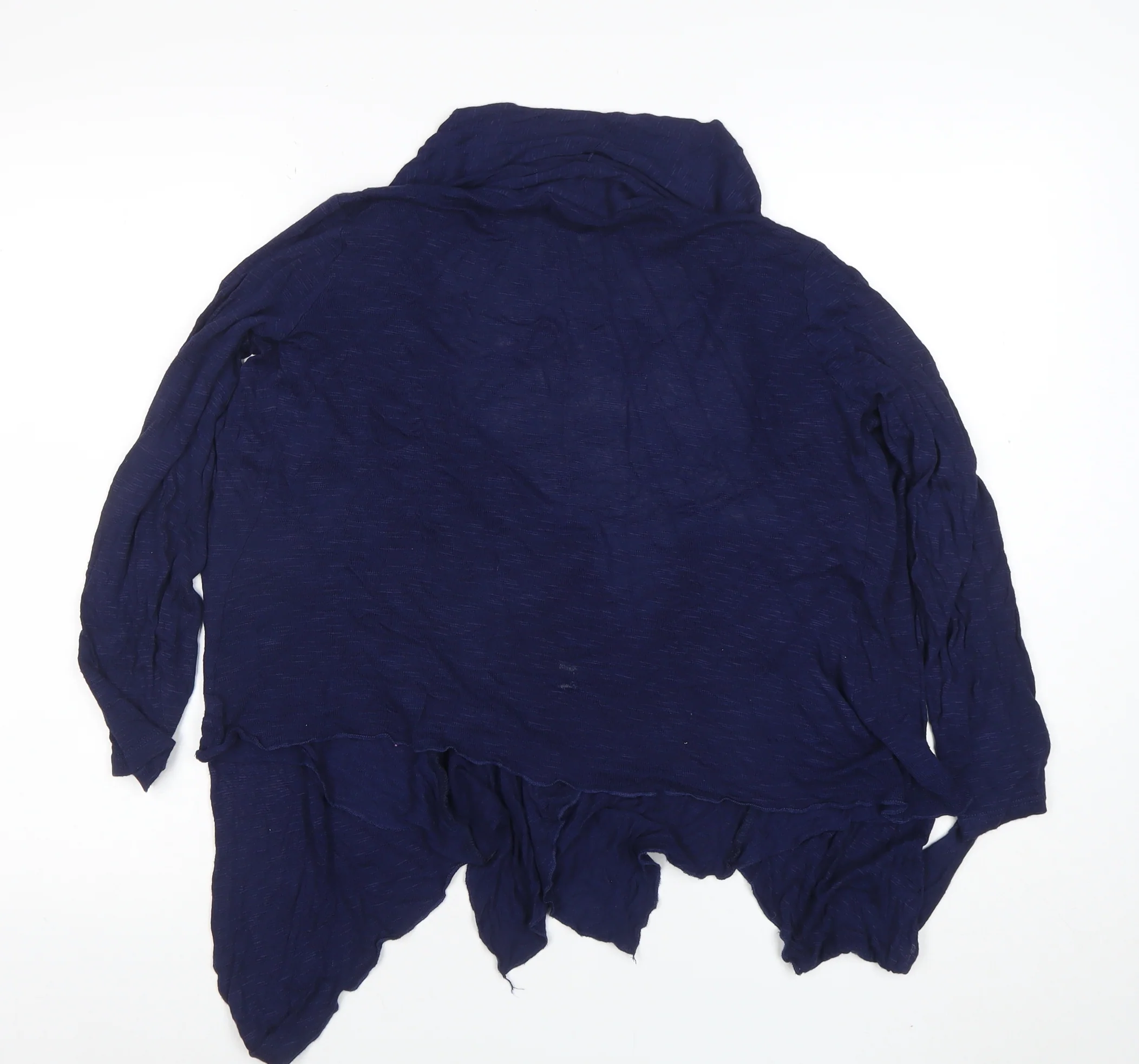 Perseption Concept Women's Blue Cardigan Size L Open Front Lightweight - Image 3