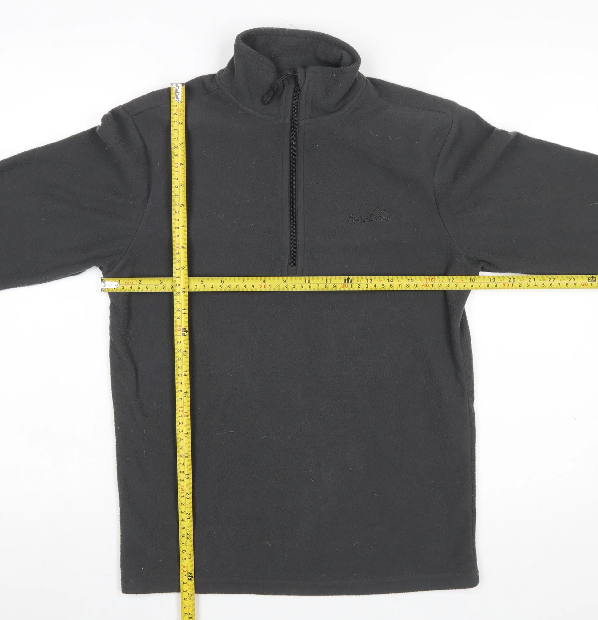 Peter Storm Men’s Black XS Fleece 1/4 Zip Pullover Sweatshirt - Image 2