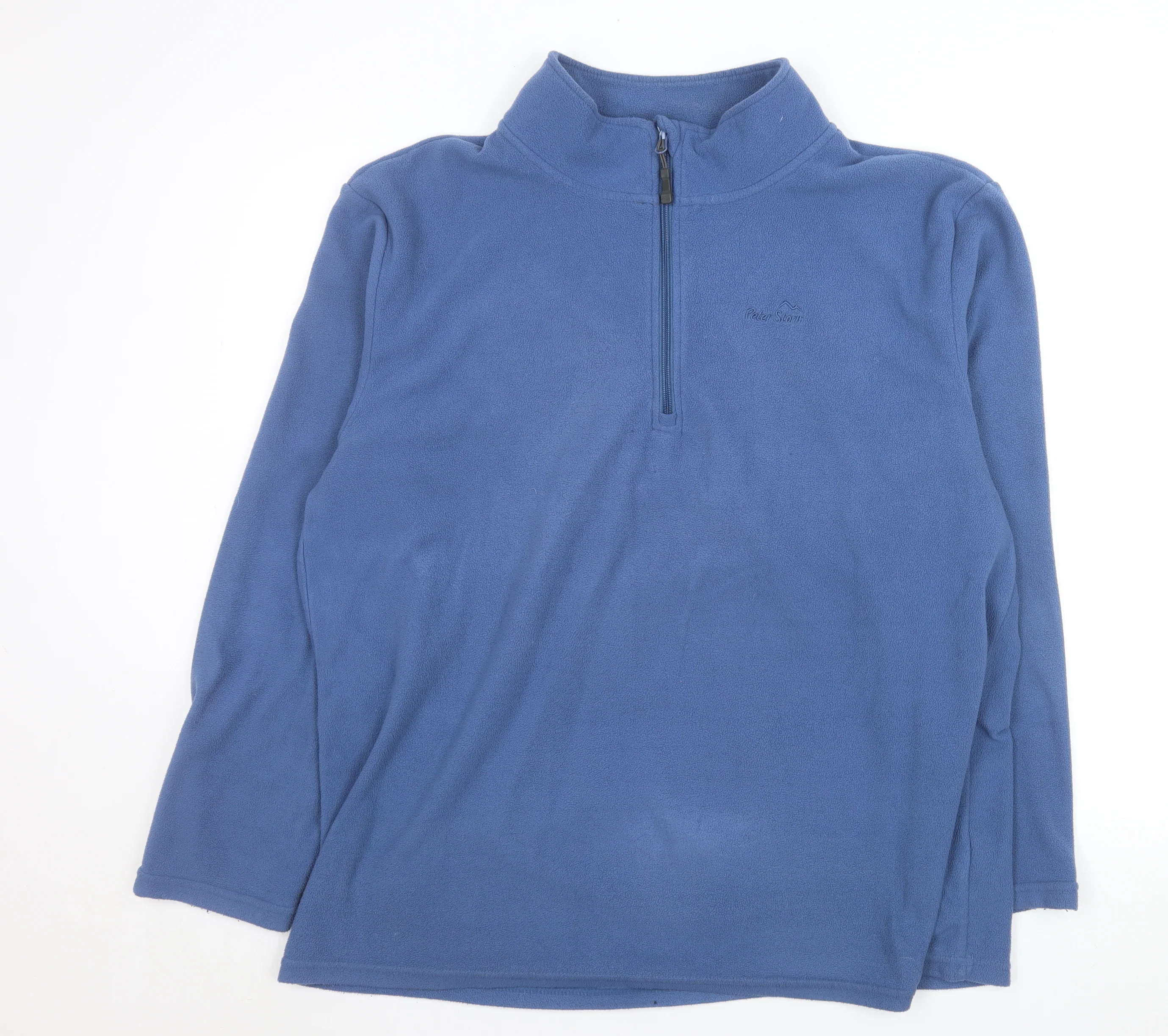 Peter Storm Men's Blue Fleece Sweatshirt XL 1/2 Zip Pullover