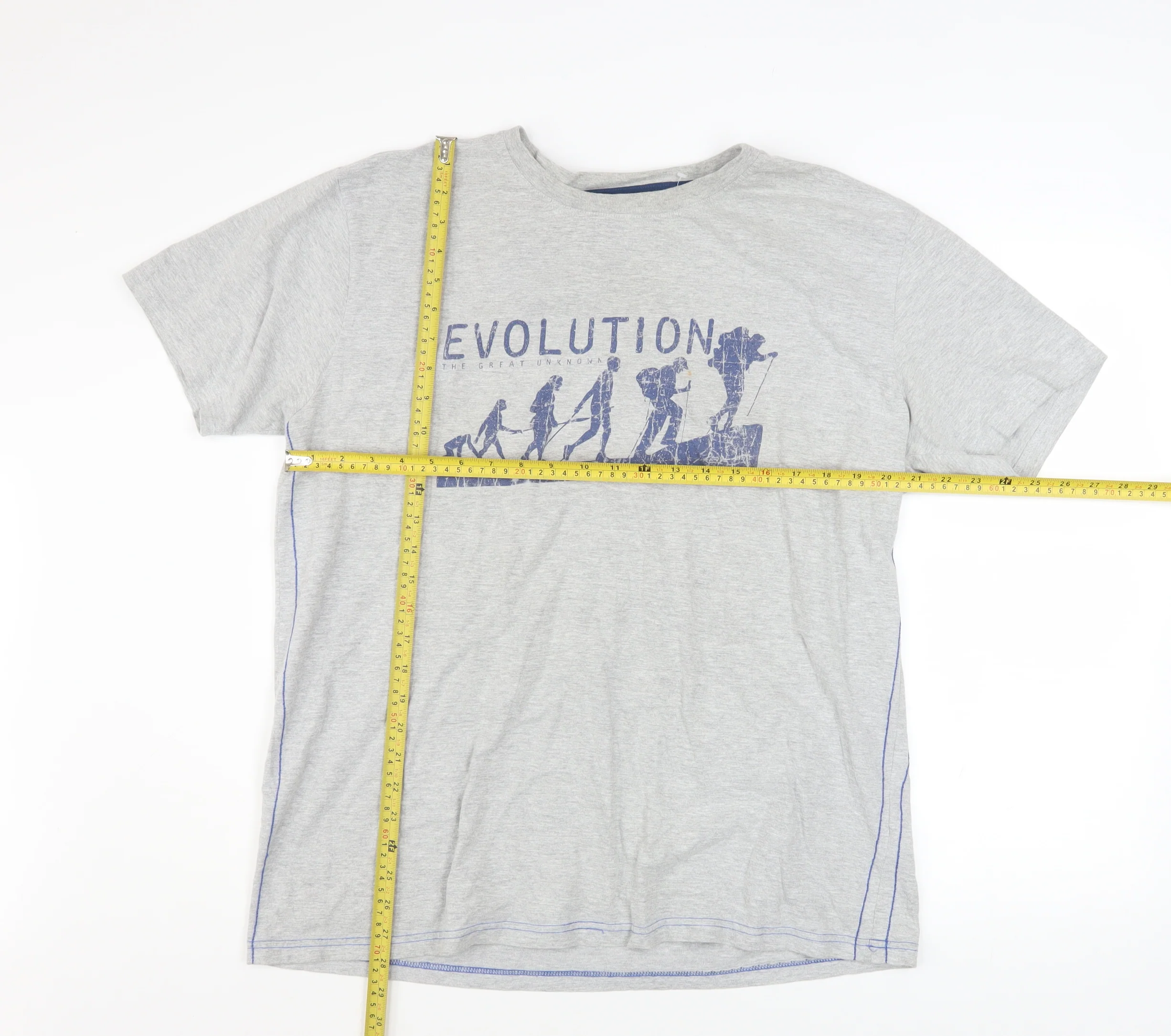 Peter Storm Men's Grey Evolution Graphic Short Sleeve T-Shirt XL - Image 2