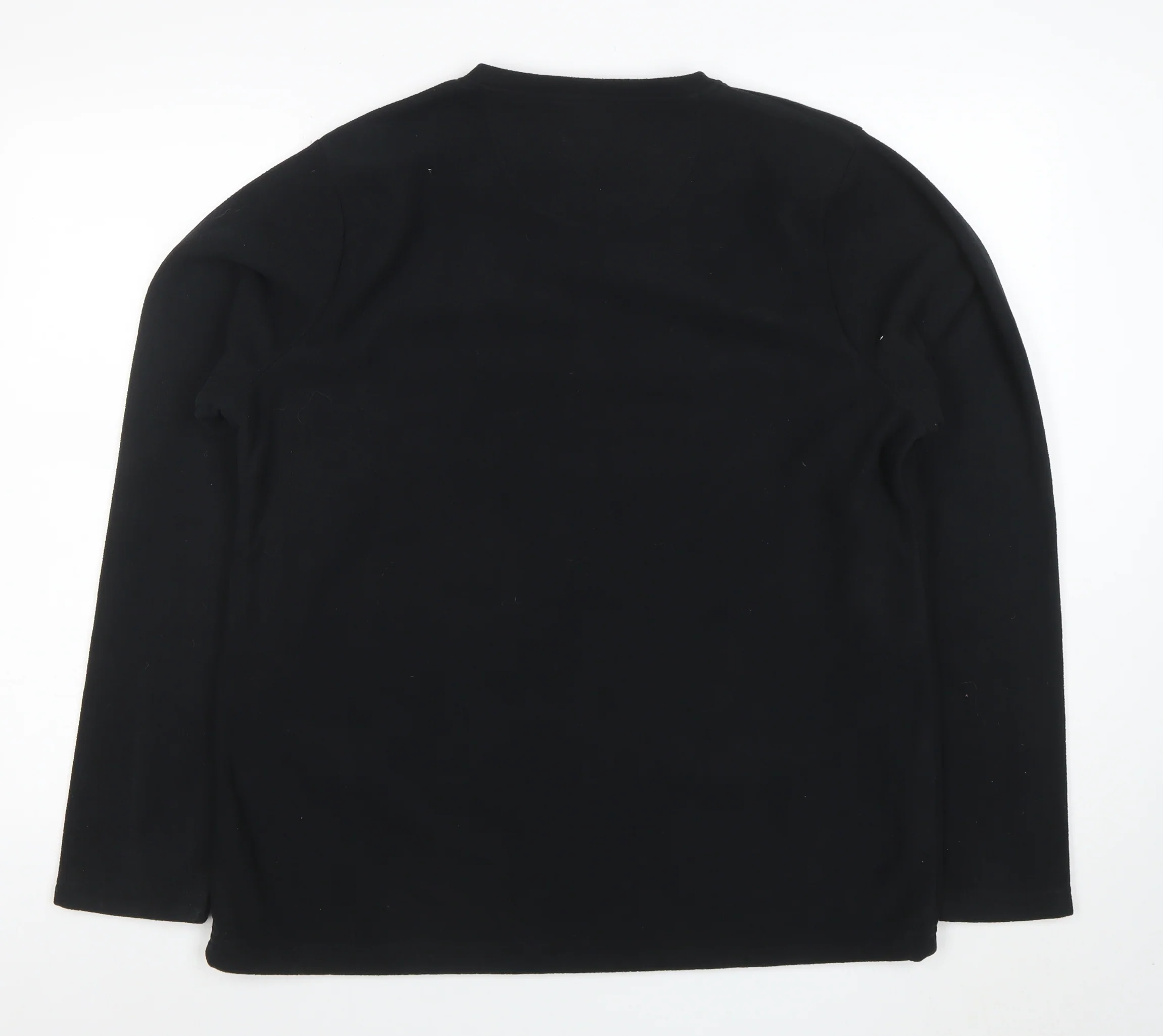 Peter Storm Women Black Size 18 V-Neck Fleece Pullover Sweatshirt - Image 3