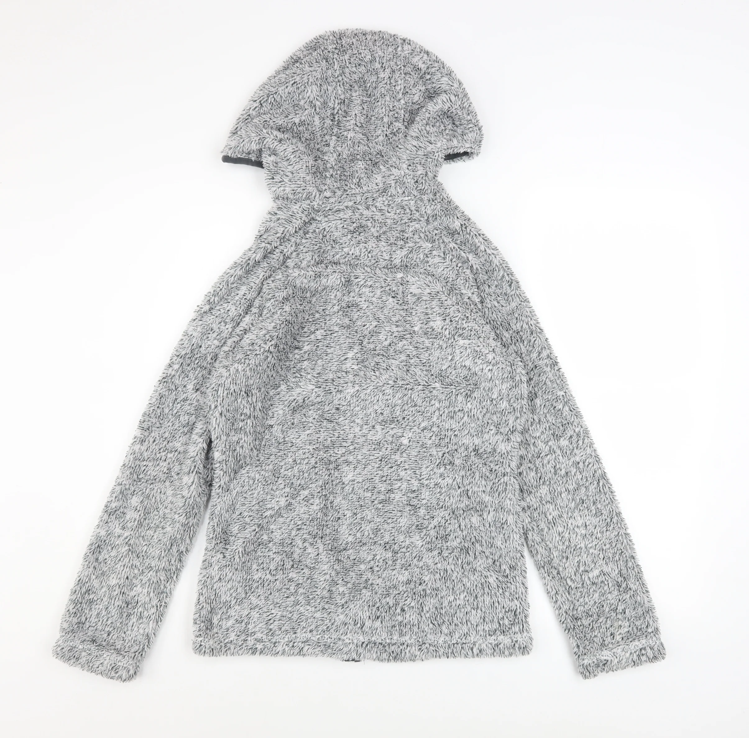 Peter Storm Women’s Grey Fleece Hooded Full Zip Jacket Size 8 - Image 3