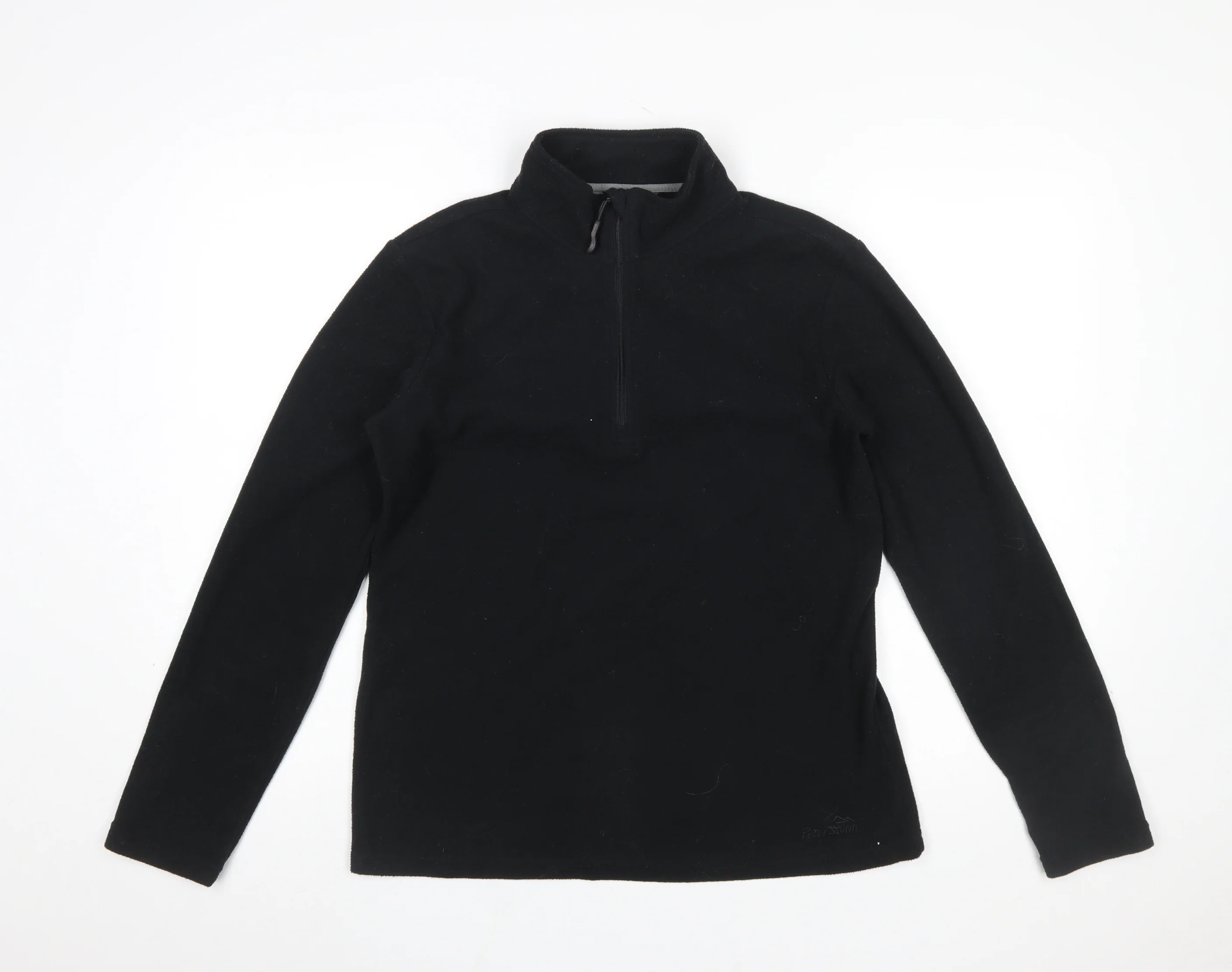 Peter Storm Women's Black Fleece 1/2 Zip Pullover Sweatshirt Size 14
