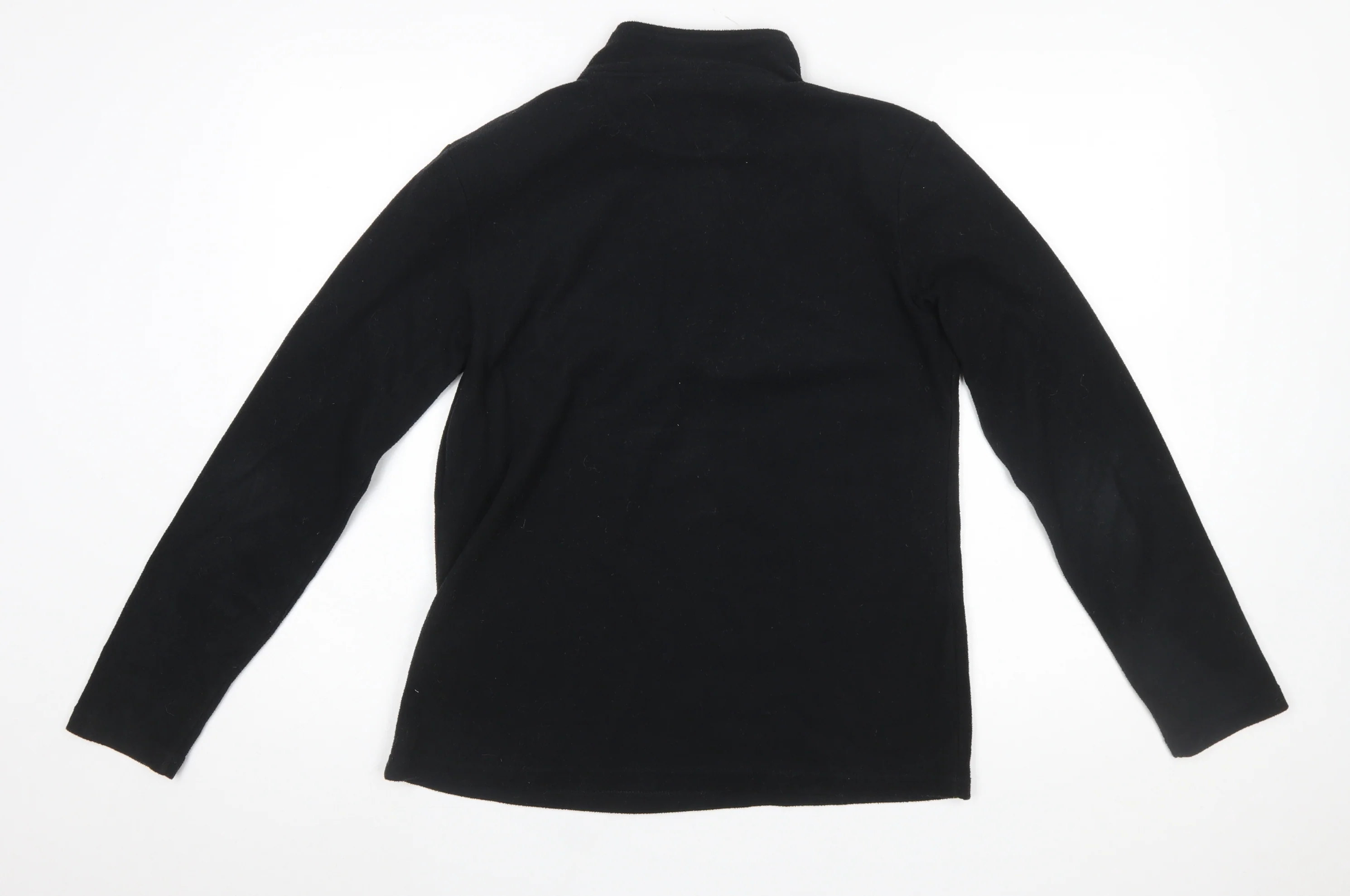Peter Storm Women's Black Fleece 1/2 Zip Pullover Sweatshirt Size 14 - Image 3