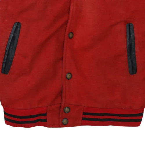 Petrol Mens Red Black Varsity Jacket M Wool Leather Retro College Style - Image 7