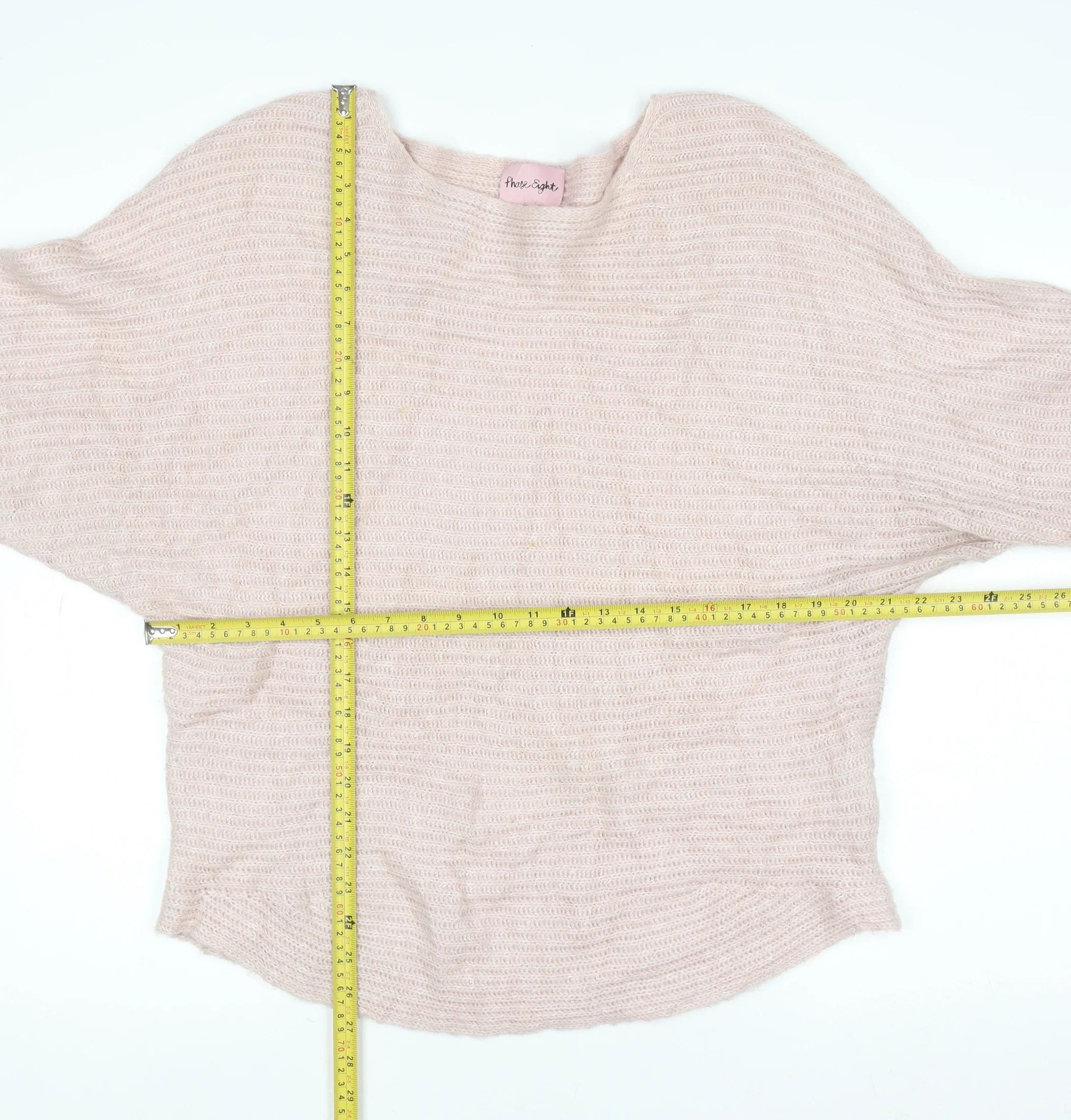 Phase Eight Women Beige L Knit Boat Neck Pullover Jumper - Image 2