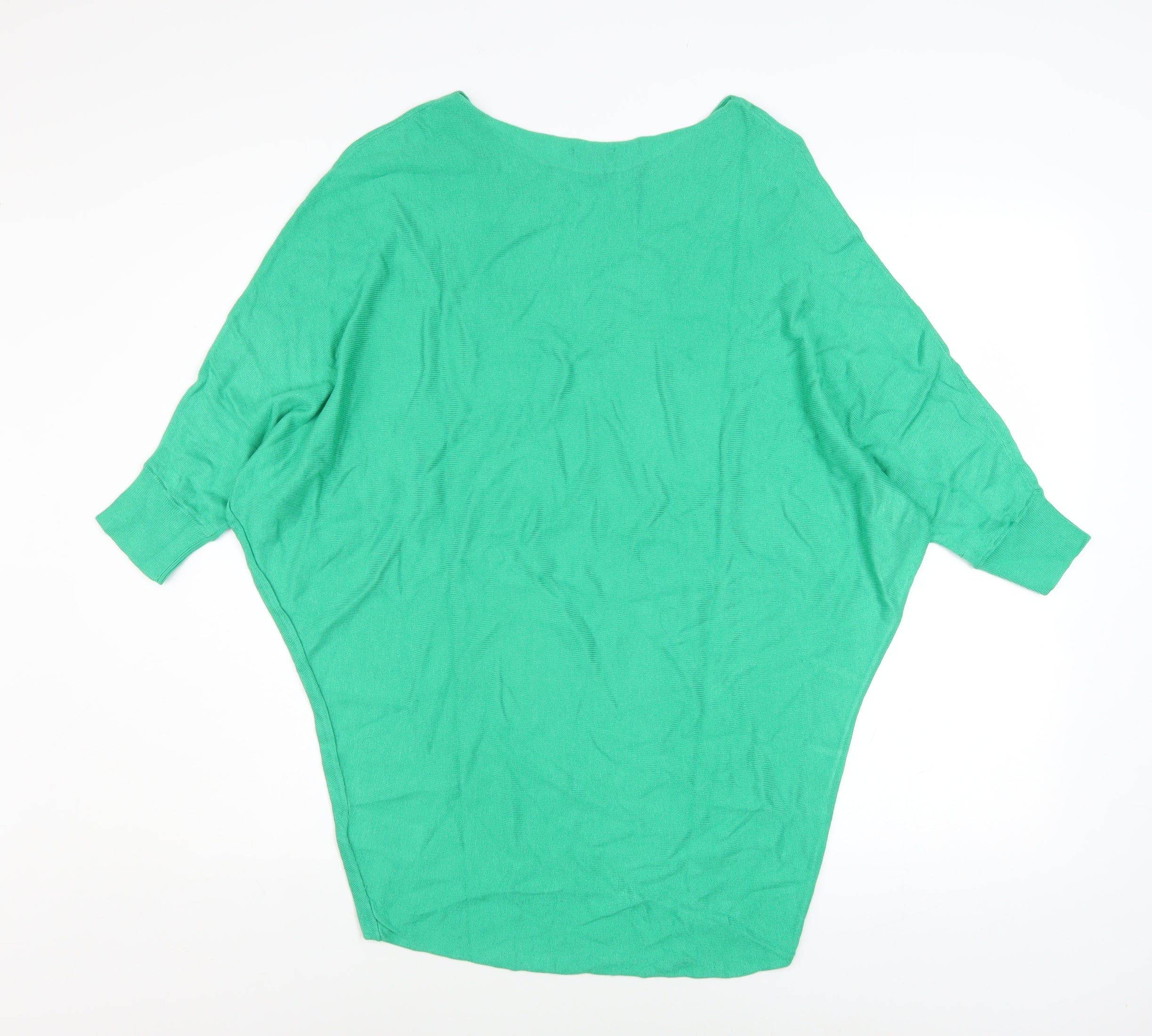 Phase Eight Women's Green Batwing Knit Jumper Size XS - Image 3