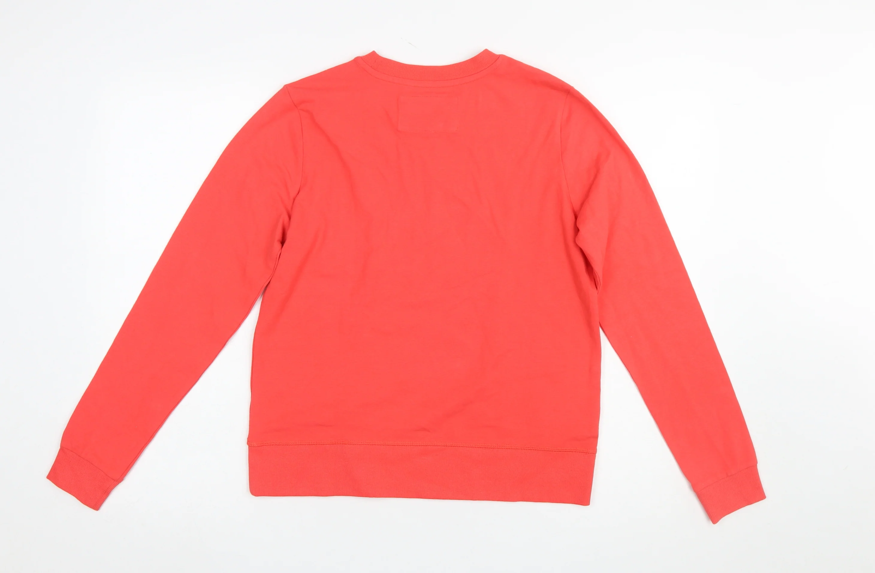Piazza Italia Women Red Crew Neck Long Sleeve Pullover Sweatshirt M - Image 3