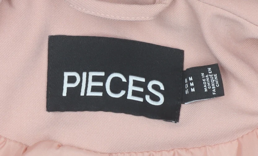 Pieces Women’s Pink L Blazer Jacket Mid-Length Regular Fit - Image 3