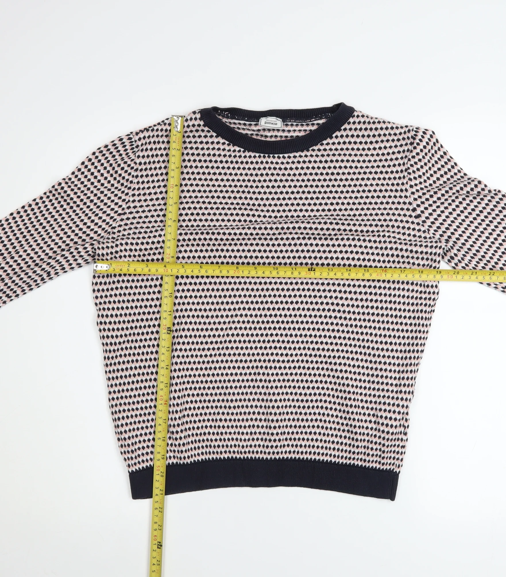 Pimkie Women’s Multicoloured Crew Neck Knit Jumper Size 12 - Image 2