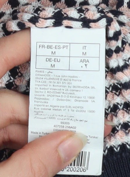 Pimkie Women’s Multicoloured Crew Neck Knit Jumper Size 12 - Image 5
