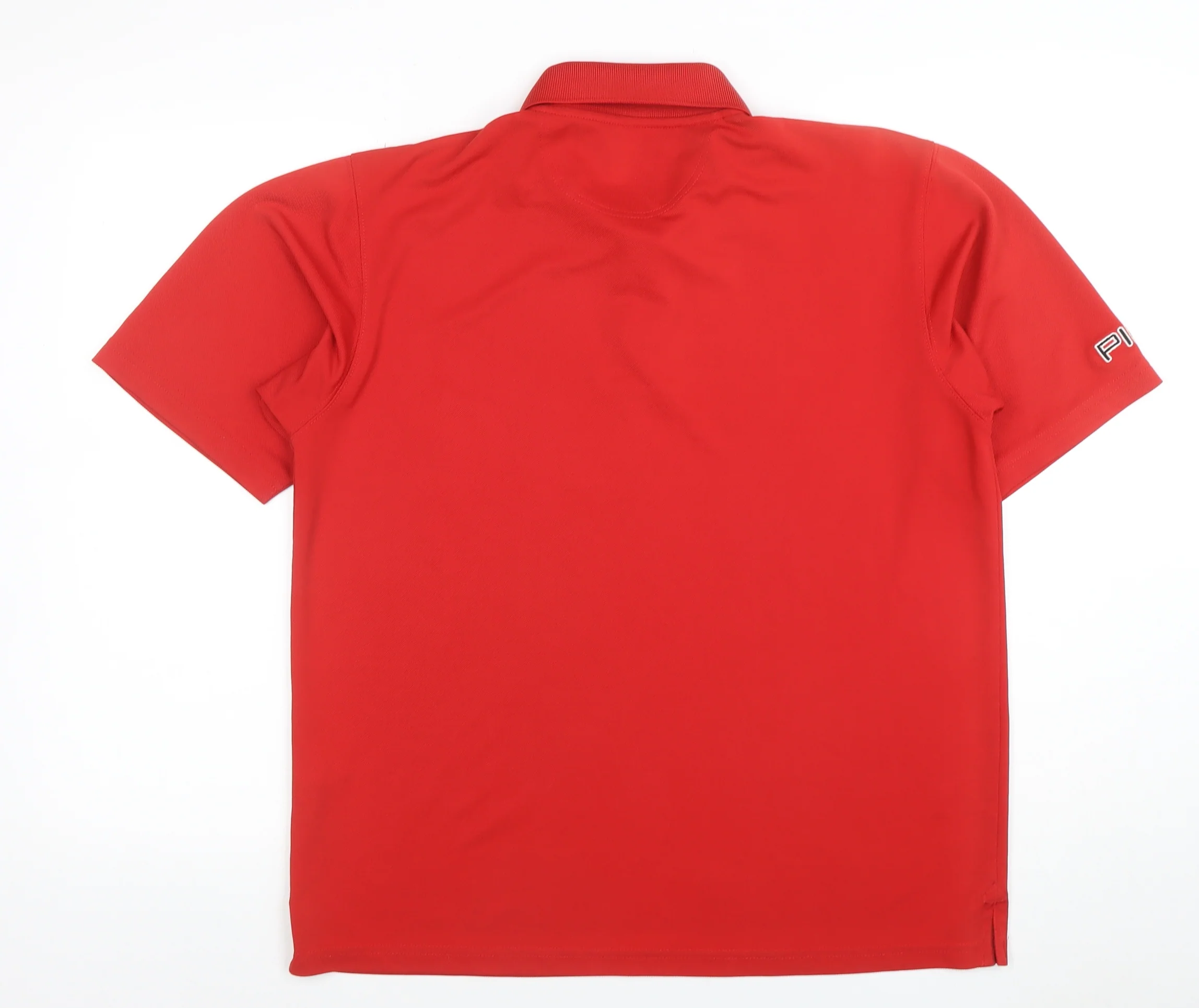 PING Men's Red Golf Polo Shirt Size L Moisture Wicking Performance - Image 3