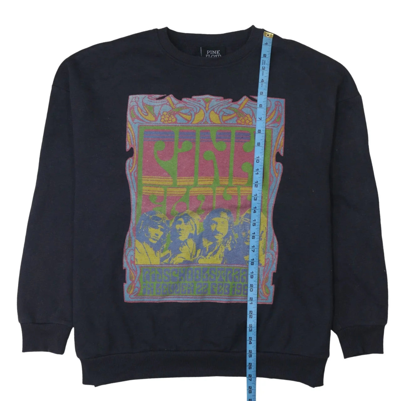 Pink Floyd Womens Black L Graphic Print Crew Neck Pullover Sweatshirt - Image 3