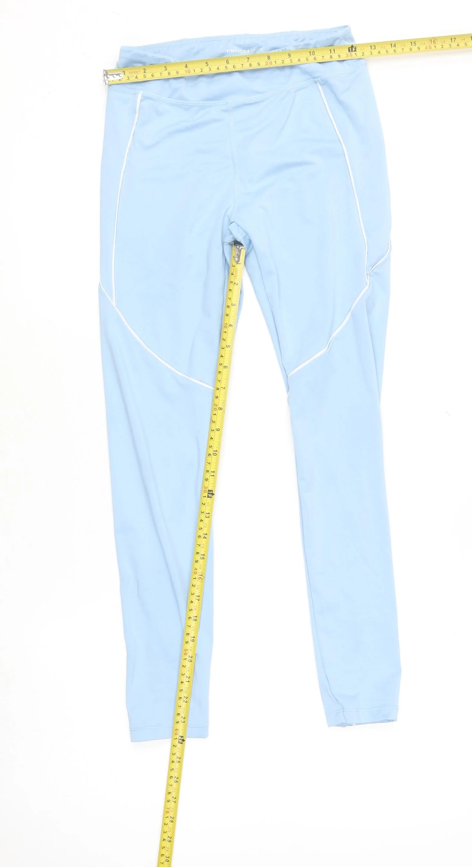 Pink Soda Sport Girls Blue Ankle Leggings 14-15 Years Activewear - Image 2