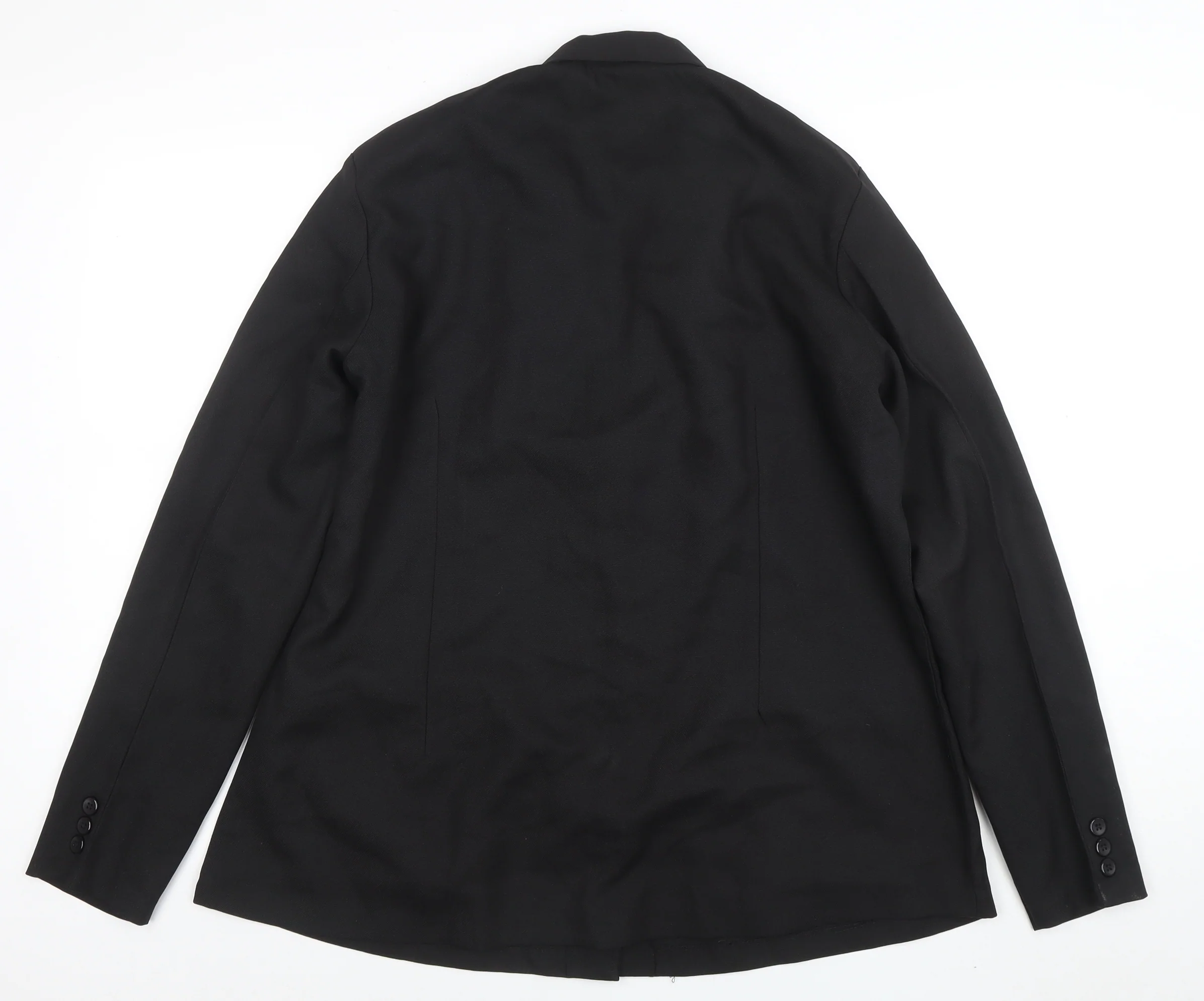 Plus Line Women's Black 3XL Classic Single-Breasted Blazer - Image 3