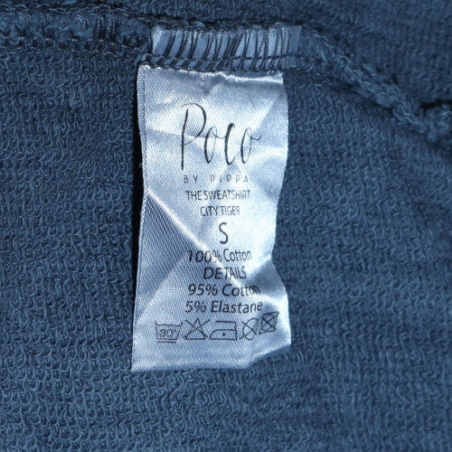 Poco by Pippa Men's Grey Graphic Print Sweatshirt Size S Cotton Crew Neck - Image 5