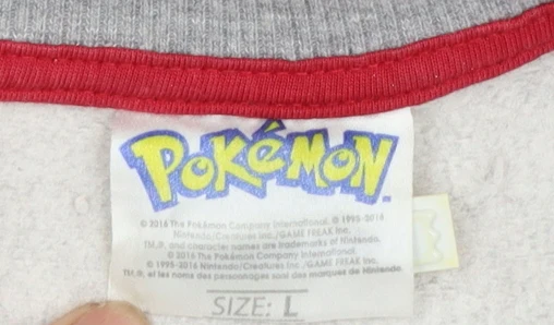 Pokémon Women’s Grey Pikachu Christmas Sweatshirt Size L - Image 4