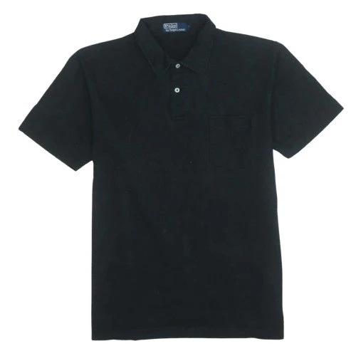 Polo Ralph Lauren Men's Black Cotton Short Sleeve Polo Shirt Size M