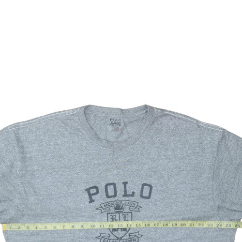 Polo Ralph Lauren Men's Grey Classic Cotton Crew Neck T-Shirt 1XB - Image 2