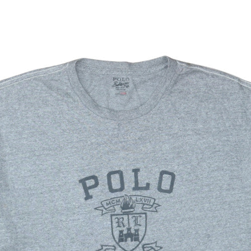 Polo Ralph Lauren Men's Grey Classic Cotton Crew Neck T-Shirt 1XB - Image 7