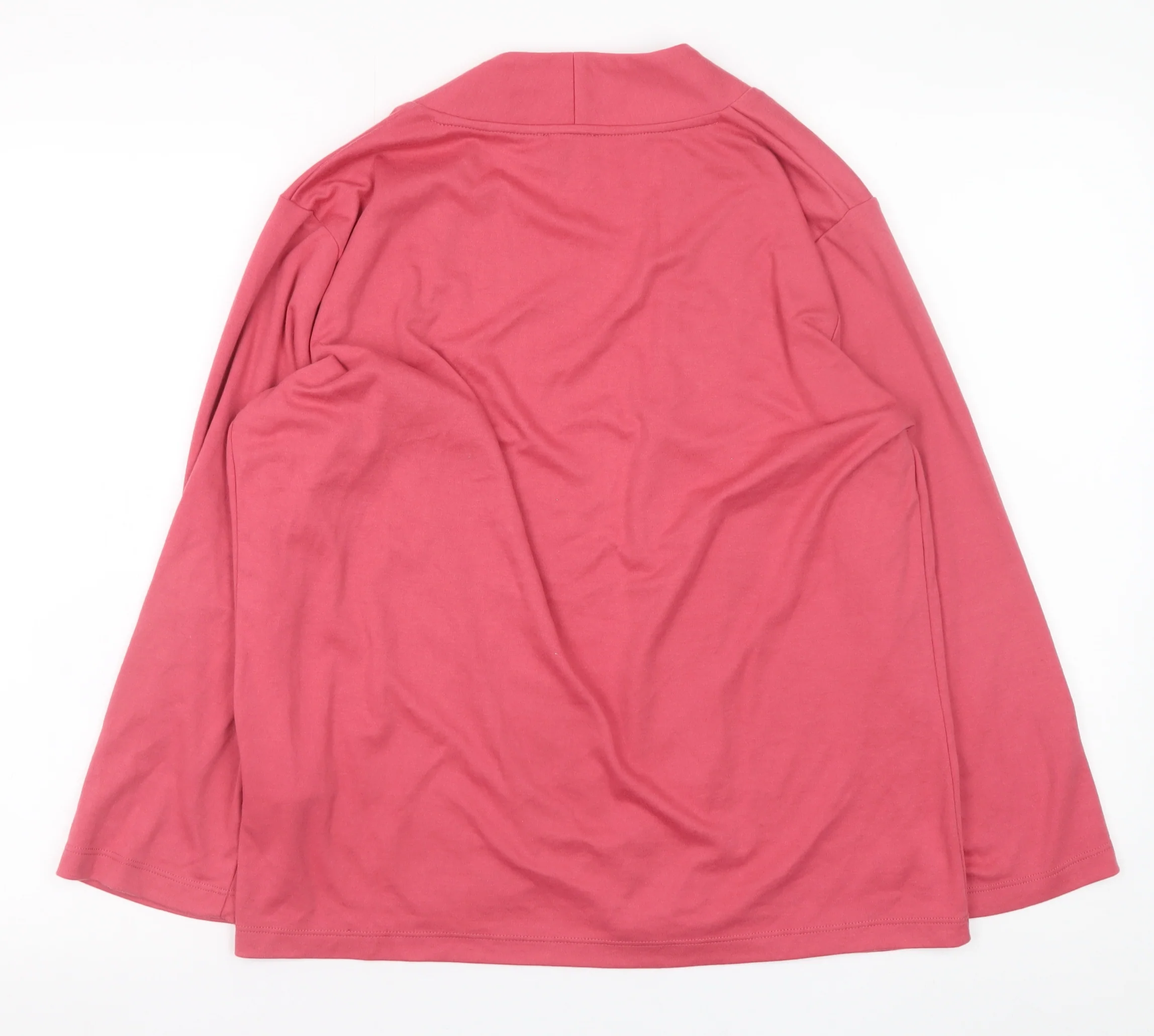 Poppy Womens Pink Size 14 Lightweight Open Cardigan - Image 3