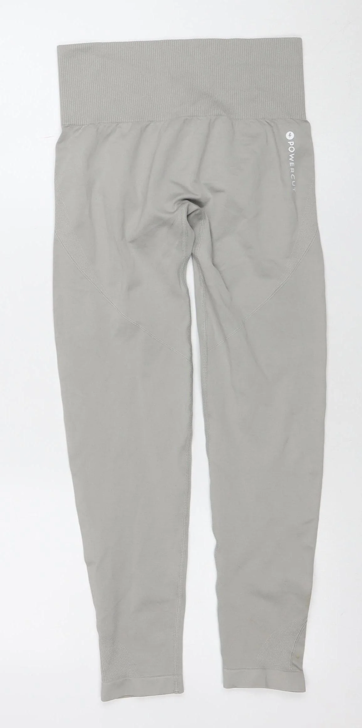 Powercut Womens Grey XL Seamless Stretch Activewear Leggings