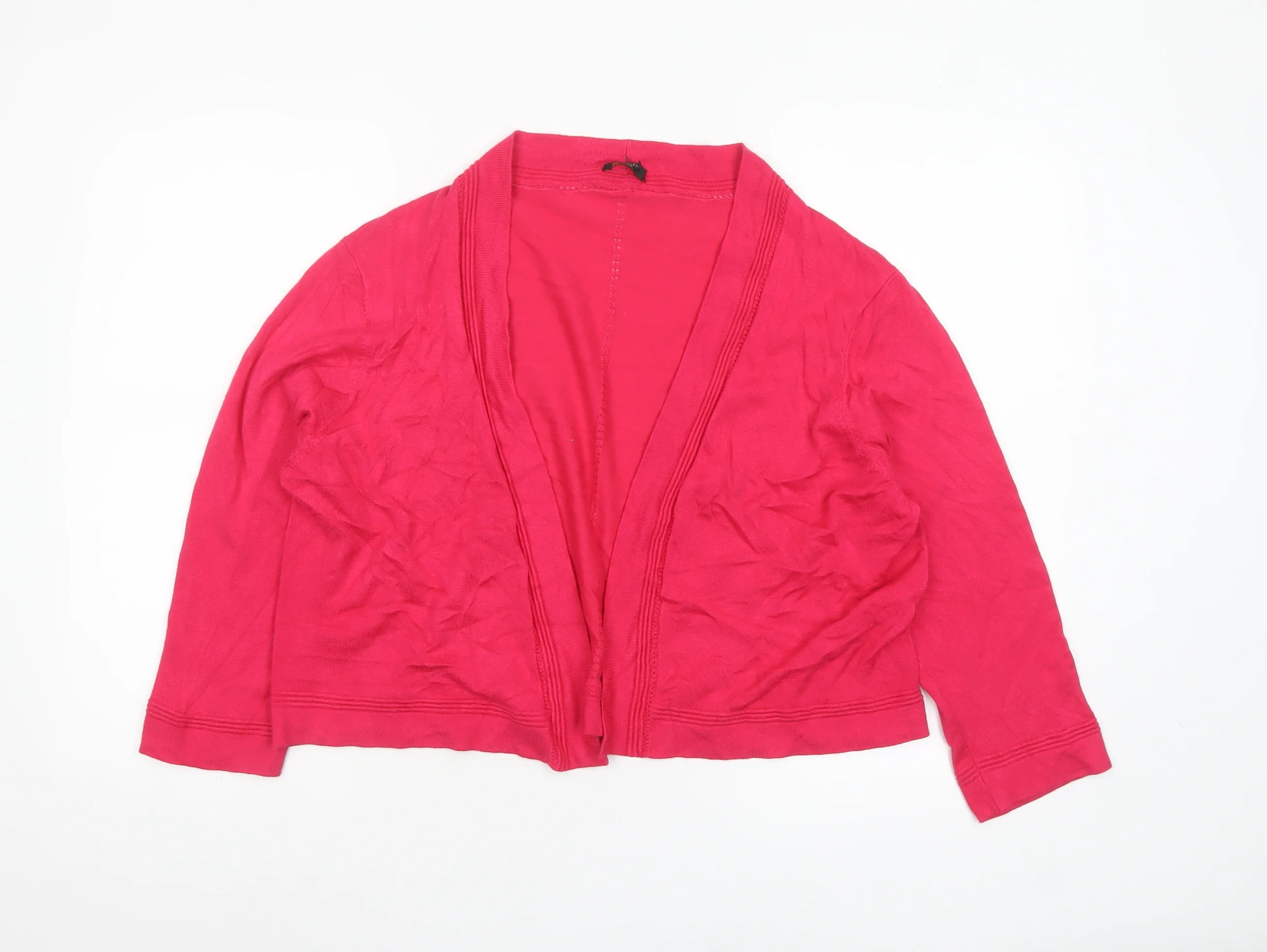 Precis Petite Women's Pink Viscose Knit Cardigan XL Petite