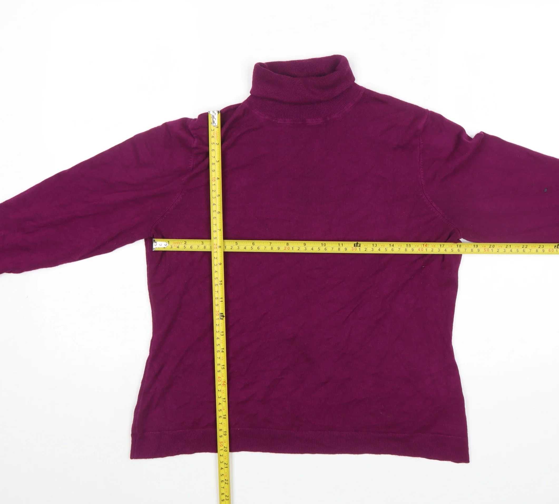 Precis Womens Purple Roll Neck Long Sleeve Jumper Size L - Image 2