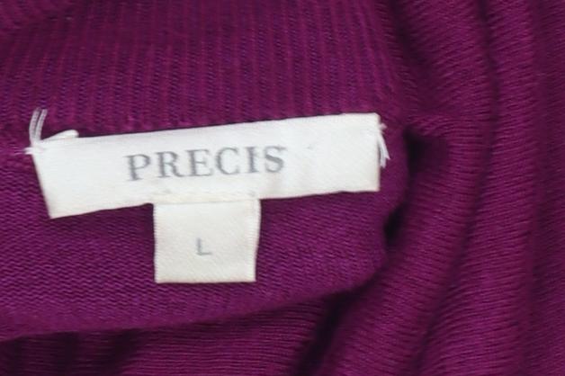 Precis Womens Purple Roll Neck Long Sleeve Jumper Size L - Image 4