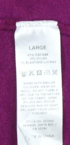 Precis Womens Purple Roll Neck Long Sleeve Jumper Size L - Image 5