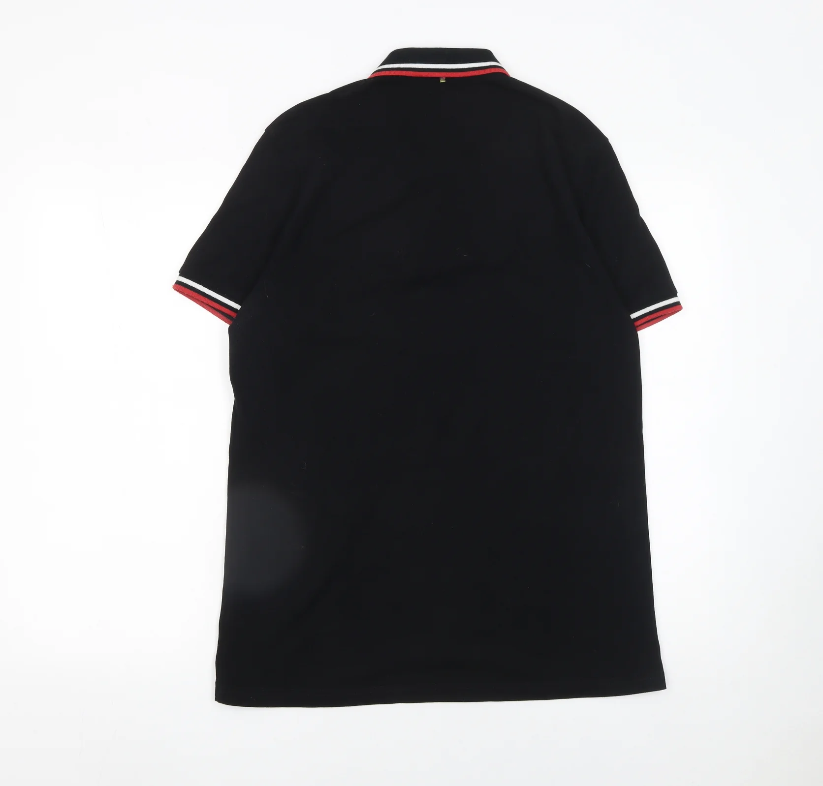 Pretty Green Men's Black Cotton Polo Shirt Size M Short Sleeve - Image 3