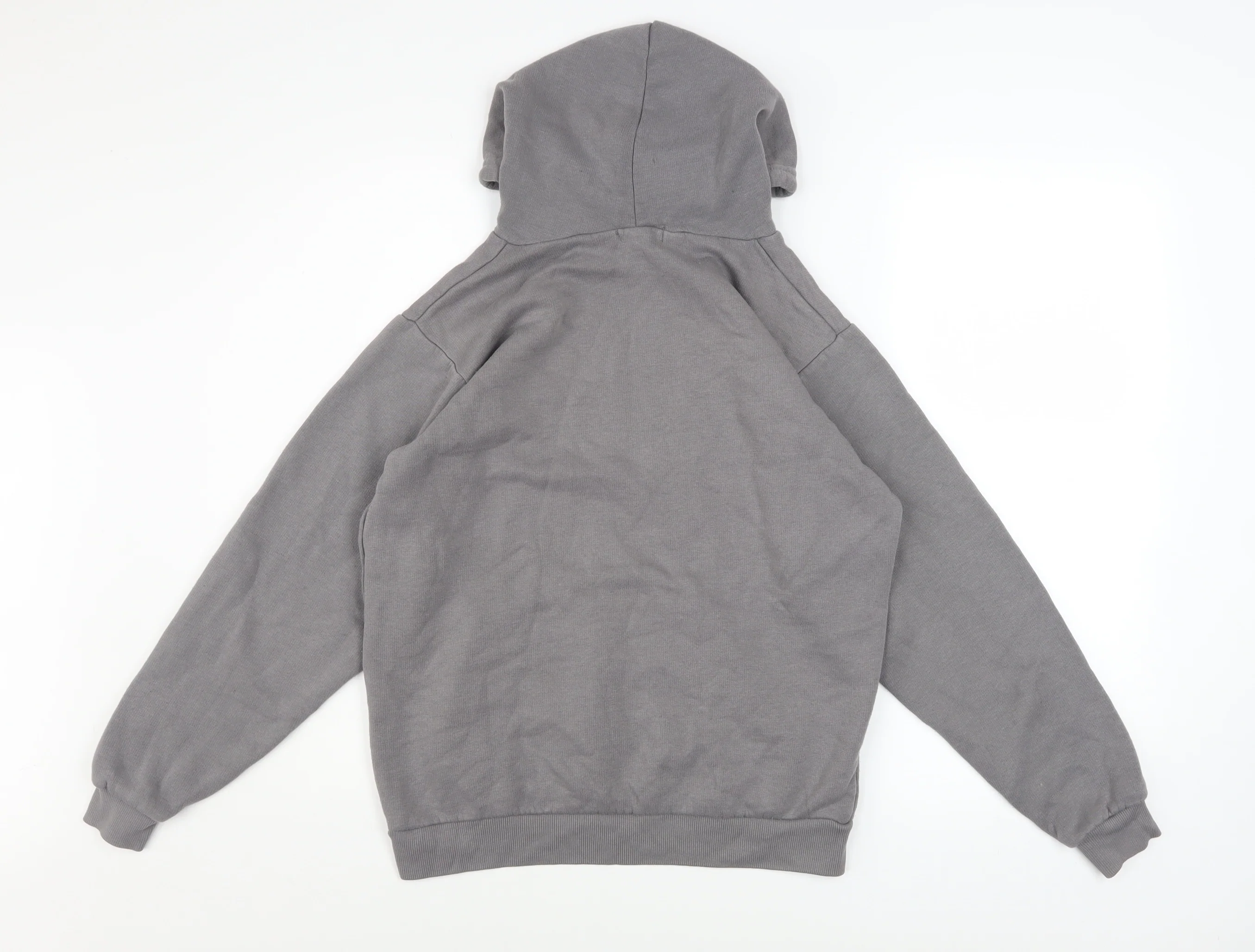 PrettyLittleThing Womens Grey Size 8 Pullover Hoodie Cotton Blend - Image 3