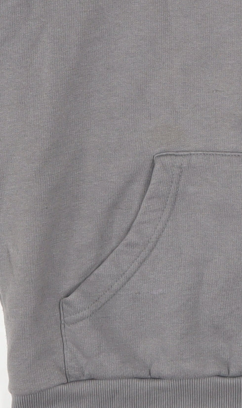 PrettyLittleThing Womens Grey Size 8 Pullover Hoodie Cotton Blend - Image 5