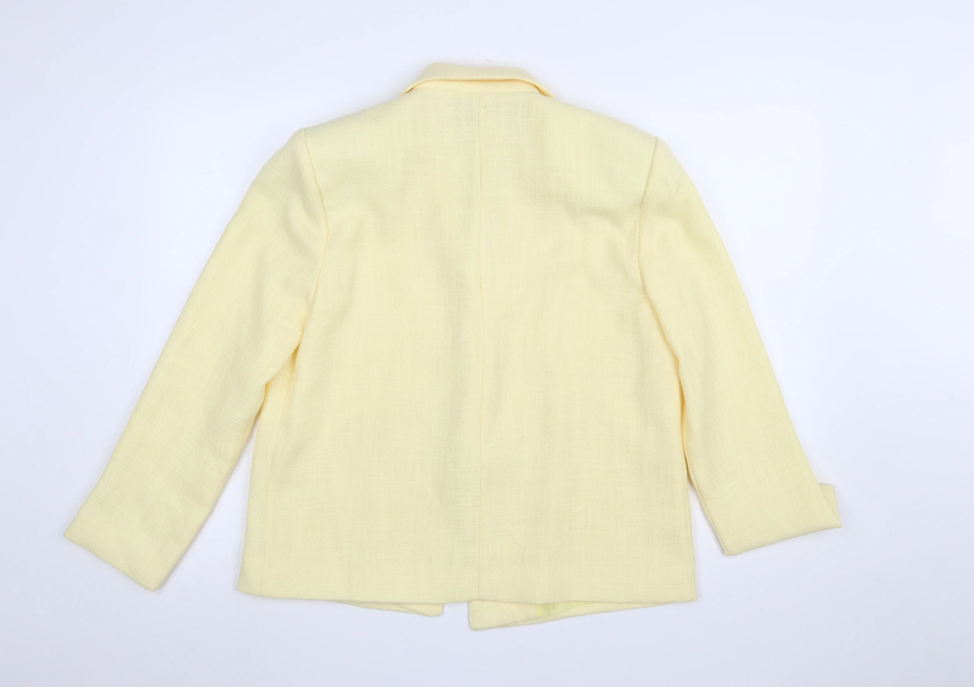PrettyLittleThing Women's Yellow Blazer Jacket UK 6 Single-Breasted - Image 3