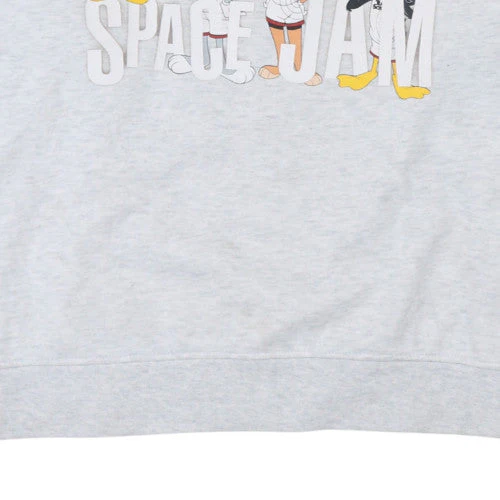 Primark Cares Women's Grey Space Jam Sweatshirt L 14/16 Crew Neck - Image 8