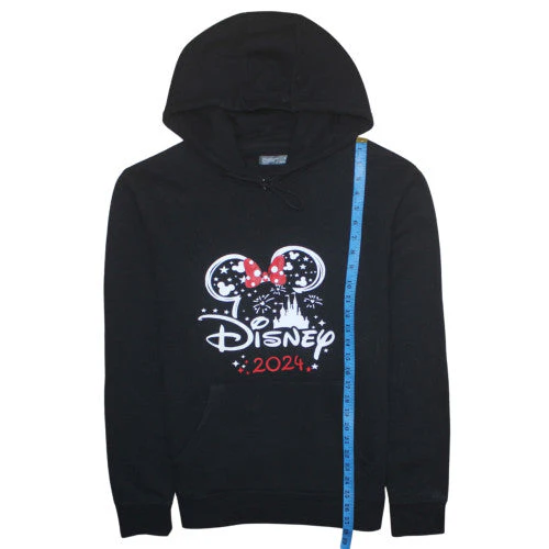 Primark Disney Women’s Black Hooded Pullover Sweatshirt Size L 2024 Minnie Design - Image 3