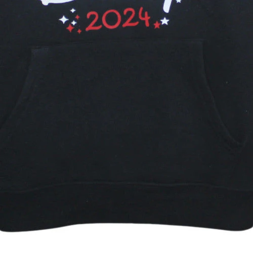 Primark Disney Women’s Black Hooded Pullover Sweatshirt Size L 2024 Minnie Design - Image 6