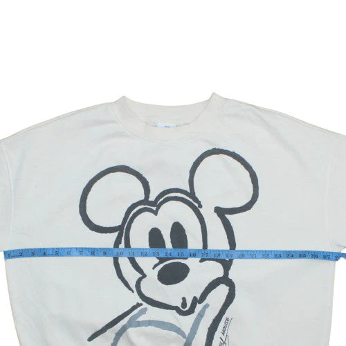 Primark Disney Women White Mickey Mouse Graphic Sweatshirt XL - Image 2