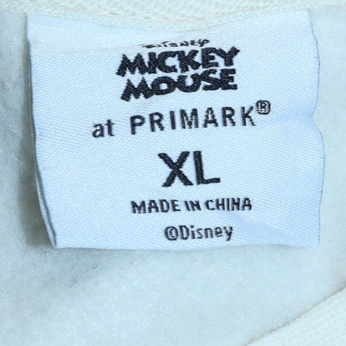 Primark Disney Women White Mickey Mouse Graphic Sweatshirt XL - Image 5