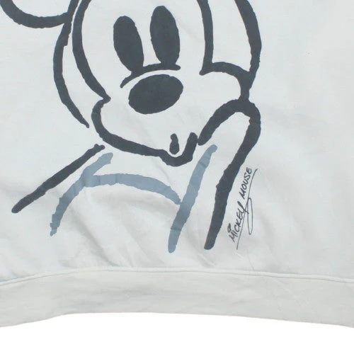 Primark Disney Women White Mickey Mouse Graphic Sweatshirt XL - Image 7