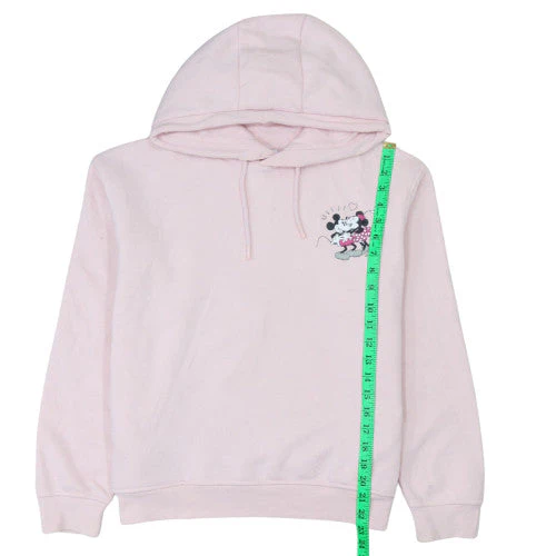 Primark Disney Women's Pink Pullover Hoodie Small Minnie Mouse Print - Image 3