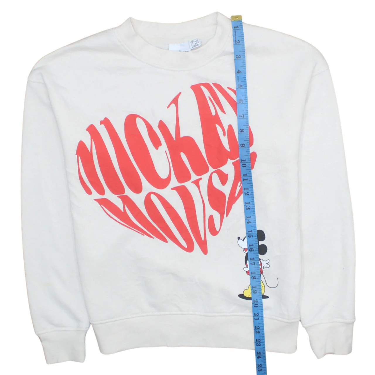 Primark Disney Women's White Mickey Mouse Pullover Sweatshirt 2XS - Image 3