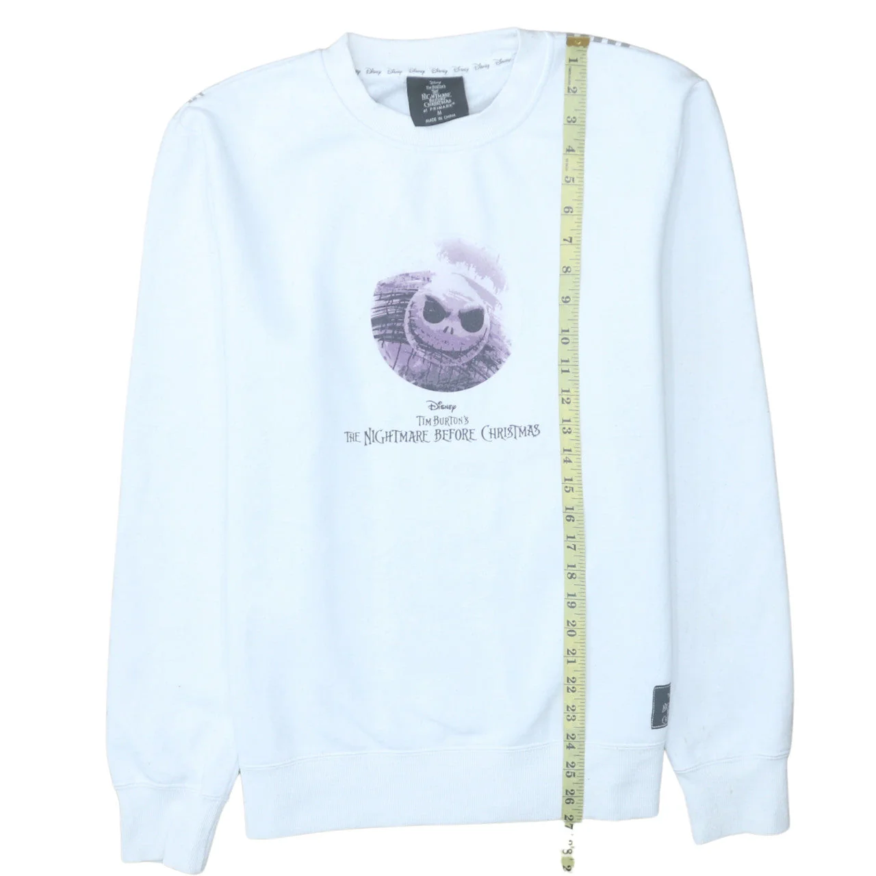 Primark Disney Women's White The Nightmare Before Christmas Sweatshirt M - Image 2