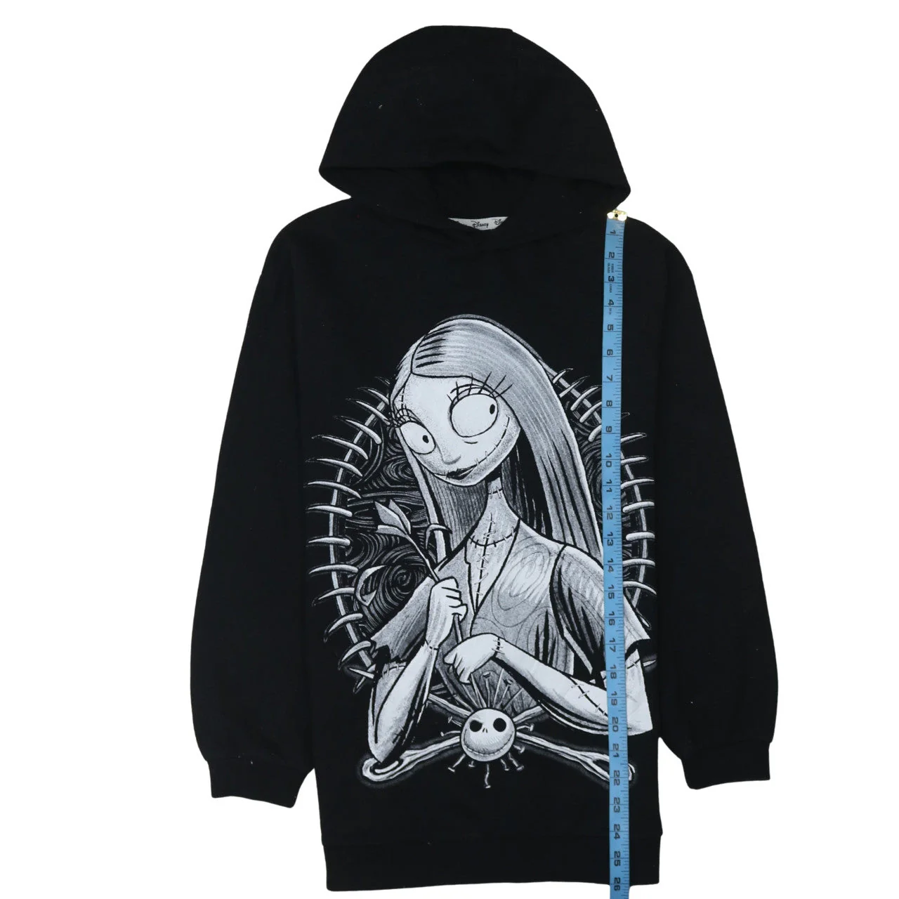 Primark Girls Black Hoodie 12-13 Years The Nightmare Before Christmas Sally Design - Image 3