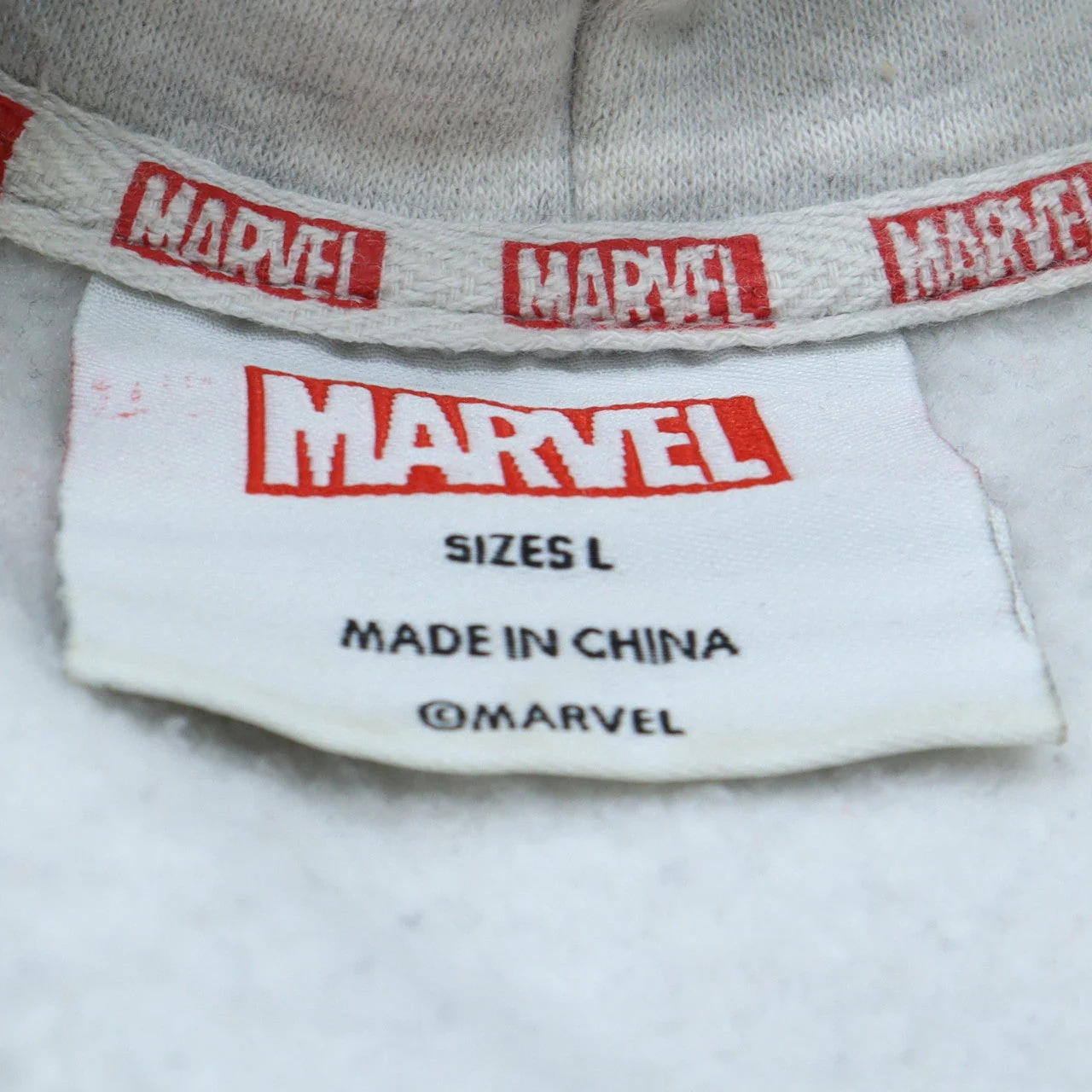Primark Marvel Hulk Grey Pullover Hoodie Men L Regular Fit - Image 6