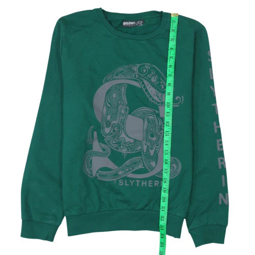 Primark Men’s Green Slytherin Harry Potter Pullover Sweatshirt Size S - Image 2